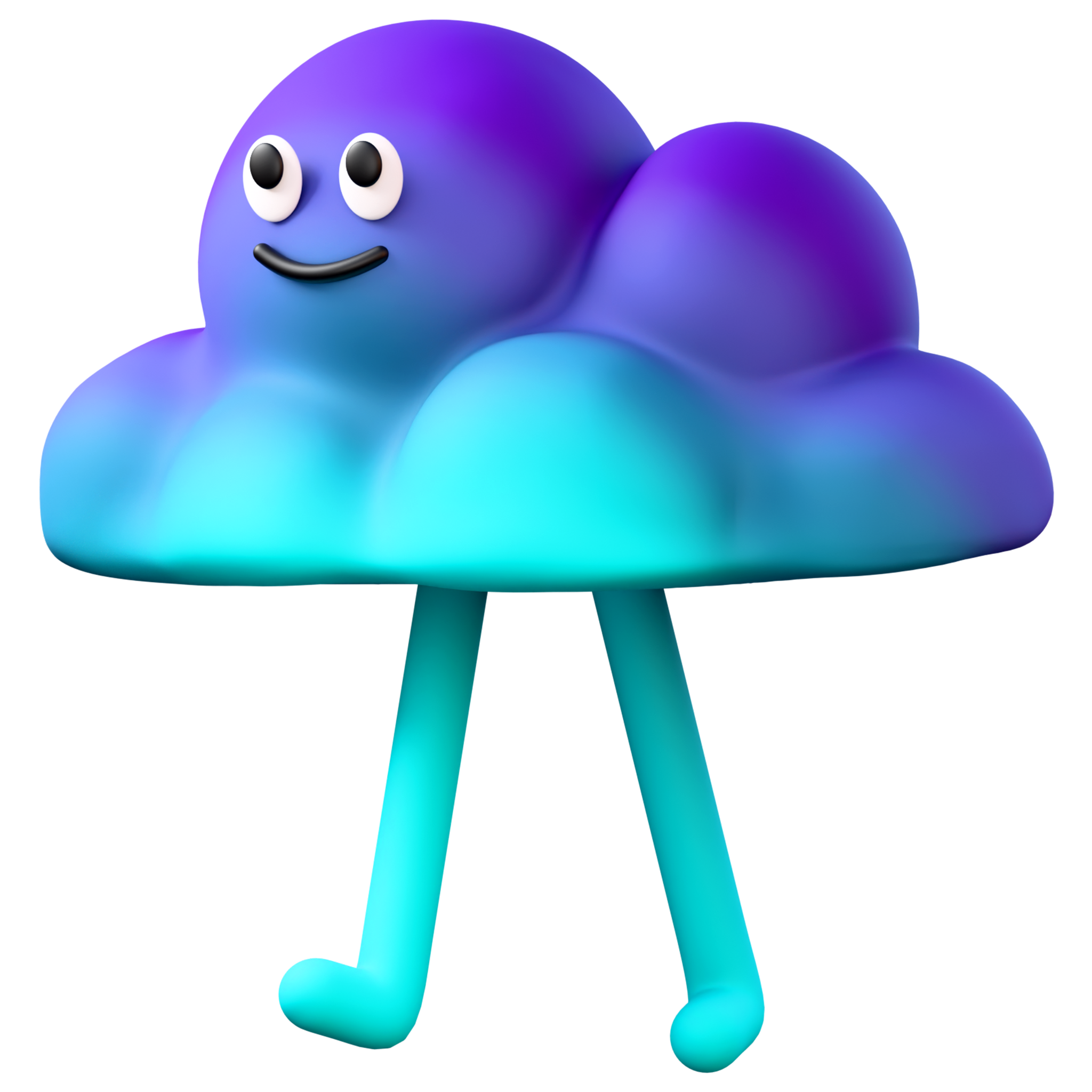 Cloud Character Walking